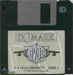 Artwork on the Disc for AV8B Harrier Assault on the Microsoft DOS.