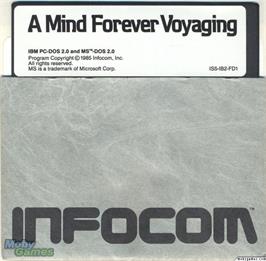 Artwork on the Disc for A Mind Forever Voyaging on the Microsoft DOS.
