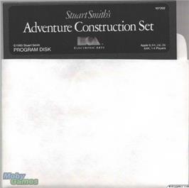 Artwork on the Disc for Adventure Construction Set on the Microsoft DOS.