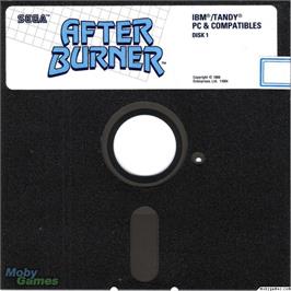 Artwork on the Disc for After Burner II on the Microsoft DOS.