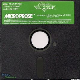 Artwork on the Disc for Airborne Ranger on the Microsoft DOS.