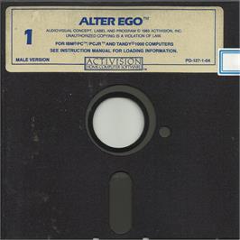 Artwork on the Disc for Alter Ego on the Microsoft DOS.