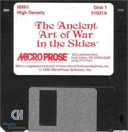 Artwork on the Disc for Ancient Art of War in the Skies on the Microsoft DOS.