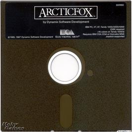 Artwork on the Disc for Arcticfox on the Microsoft DOS.