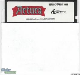 Artwork on the Disc for Artura on the Microsoft DOS.