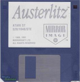 Artwork on the Disc for Austerlitz on the Microsoft DOS.