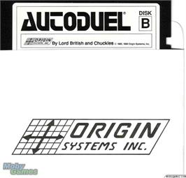 Artwork on the Disc for Autoduel on the Microsoft DOS.