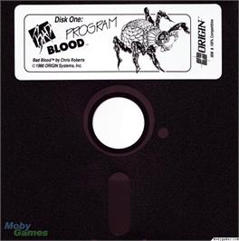 Artwork on the Disc for Bad Blood on the Microsoft DOS.