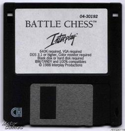 Artwork on the Disc for Battle Chess on the Microsoft DOS.