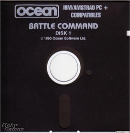 Artwork on the Disc for Battle Command on the Microsoft DOS.
