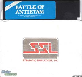 Artwork on the Disc for Battle of Antietam on the Microsoft DOS.