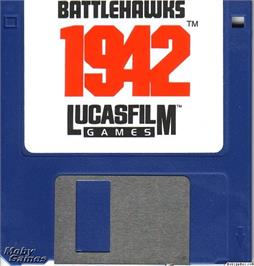 Artwork on the Disc for Battlehawks 1942 on the Microsoft DOS.