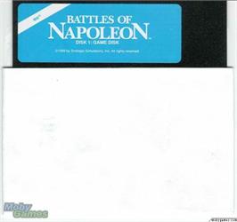 Artwork on the Disc for Battles of Napoleon on the Microsoft DOS.