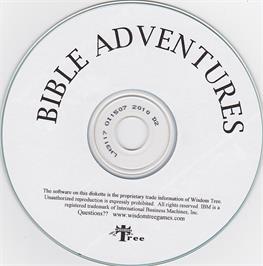 Artwork on the Disc for Bible Adventures on the Microsoft DOS.