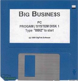 Artwork on the Disc for Big Business on the Microsoft DOS.
