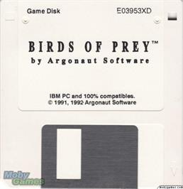 Artwork on the Disc for Birds of Prey on the Microsoft DOS.