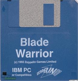 Artwork on the Disc for Blade Warrior on the Microsoft DOS.