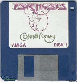 Artwork on the Disc for Blood Money on the Microsoft DOS.