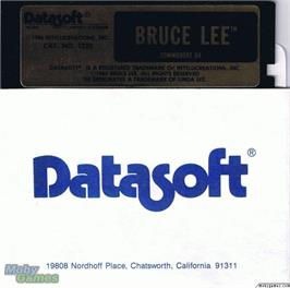 Artwork on the Disc for Bruce Lee on the Microsoft DOS.