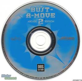 Artwork on the Disc for Bust-A-Move 2 on the Microsoft DOS.