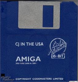 Artwork on the Disc for CJ in the USA on the Microsoft DOS.