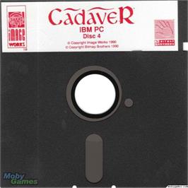 Artwork on the Disc for Cadaver on the Microsoft DOS.
