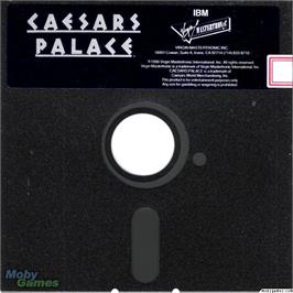 Artwork on the Disc for Caesars Palace on the Microsoft DOS.