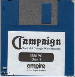 Artwork on the Disc for Campaign on the Microsoft DOS.