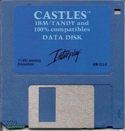 Artwork on the Disc for Castles on the Microsoft DOS.