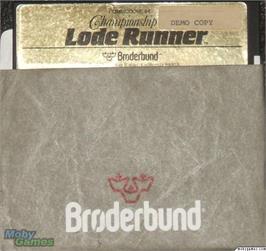 Artwork on the Disc for Championship Lode Runner on the Microsoft DOS.