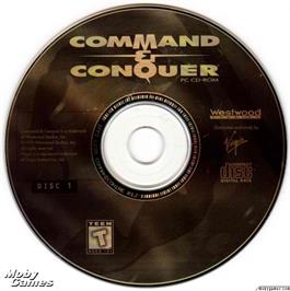 Artwork on the Disc for Command & Conquer on the Microsoft DOS.