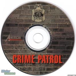 Artwork on the Disc for Crime Patrol on the Microsoft DOS.