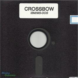 Artwork on the Disc for Crossbow on the Microsoft DOS.