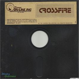 Artwork on the Disc for Crossfire on the Microsoft DOS.