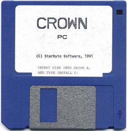 Artwork on the Disc for Crown on the Microsoft DOS.