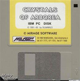 Artwork on the Disc for Crystals of Arborea on the Microsoft DOS.