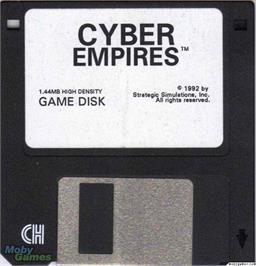 Artwork on the Disc for Cyber Empires on the Microsoft DOS.