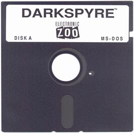 Artwork on the Disc for Darkspyre on the Microsoft DOS.