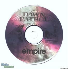 Artwork on the Disc for Dawn Patrol on the Microsoft DOS.