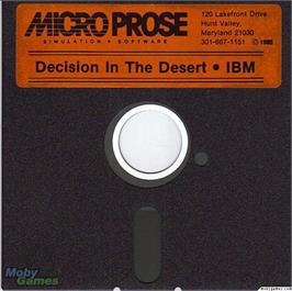 Artwork on the Disc for Decision in the Desert on the Microsoft DOS.