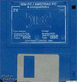 Artwork on the Disc for Disc on the Microsoft DOS.