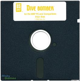 Artwork on the Disc for Dive Bomber on the Microsoft DOS.
