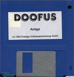 Artwork on the Disc for Doofus on the Microsoft DOS.