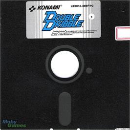 Artwork on the Disc for Double Dribble on the Microsoft DOS.