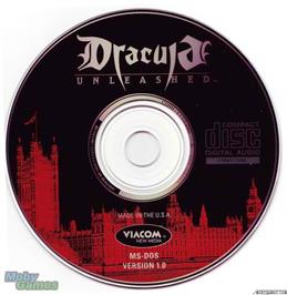 Artwork on the Disc for Dracula Unleashed on the Microsoft DOS.