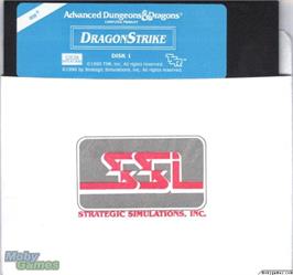 Artwork on the Disc for DragonStrike on the Microsoft DOS.