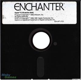 Artwork on the Disc for Enchanter on the Microsoft DOS.