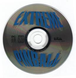 Artwork on the Disc for Extreme Pinball on the Microsoft DOS.