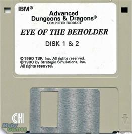 Artwork on the Disc for Eye of the Beholder on the Microsoft DOS.