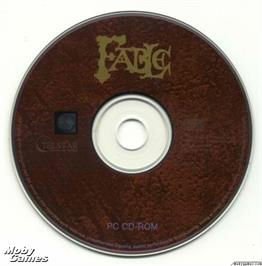 Artwork on the Disc for Fable on the Microsoft DOS.